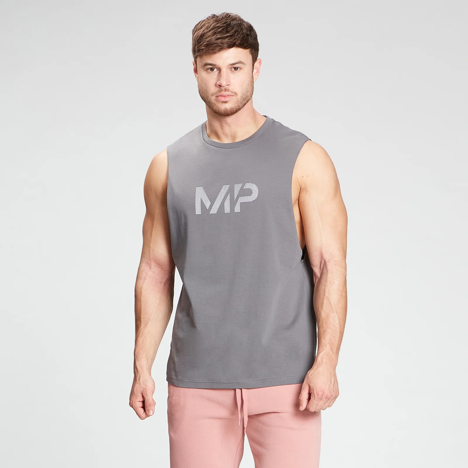 MP Men's Gradient Line Graphic Tank Top - Carbon - XXSImage1