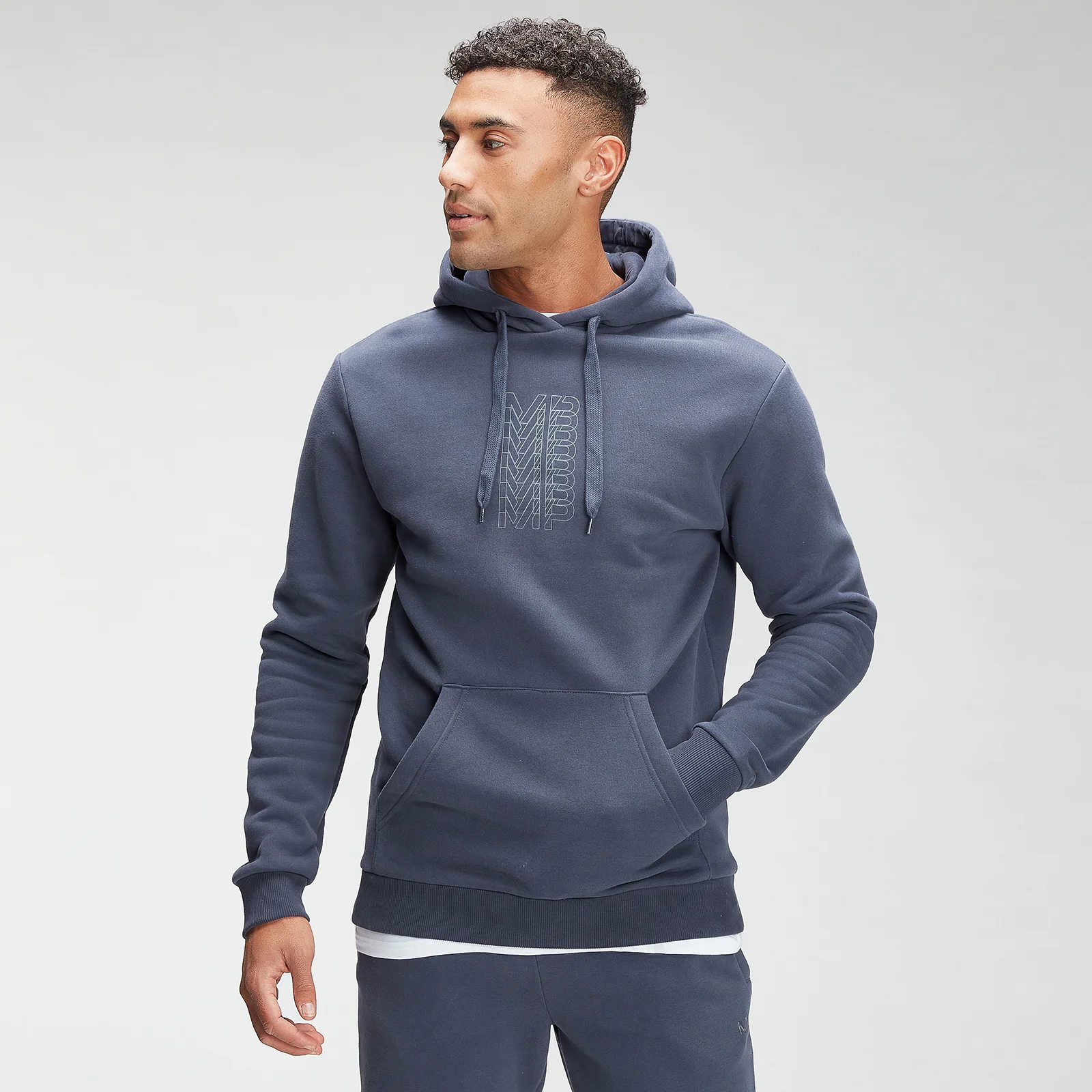 MP Men's Repeat MP Graphic Hoodie - Graphite - XXSImage1