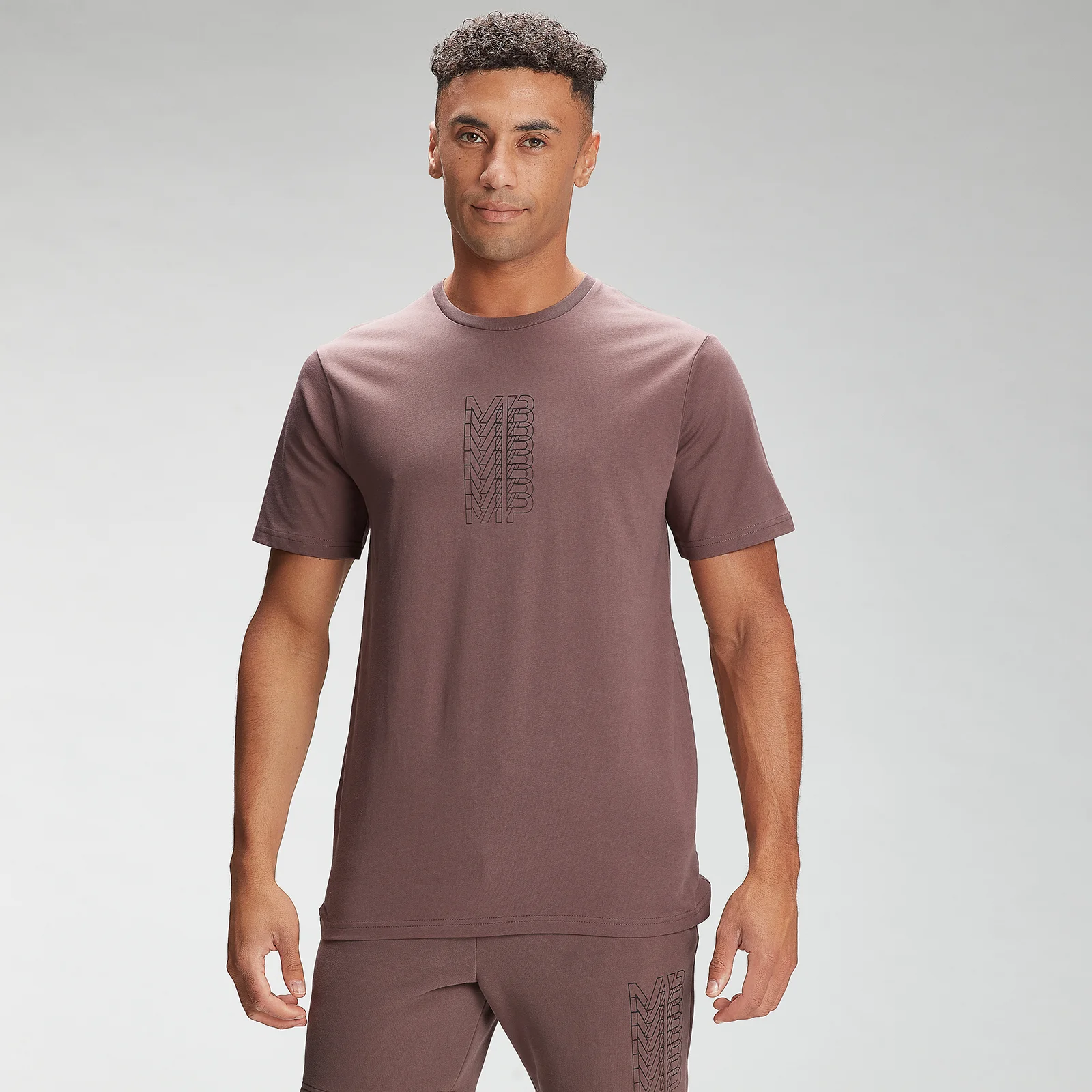 MP Men's Repeat MP Graphic Short Sleeve T-Shirt - Warm Brown - XXSImage1