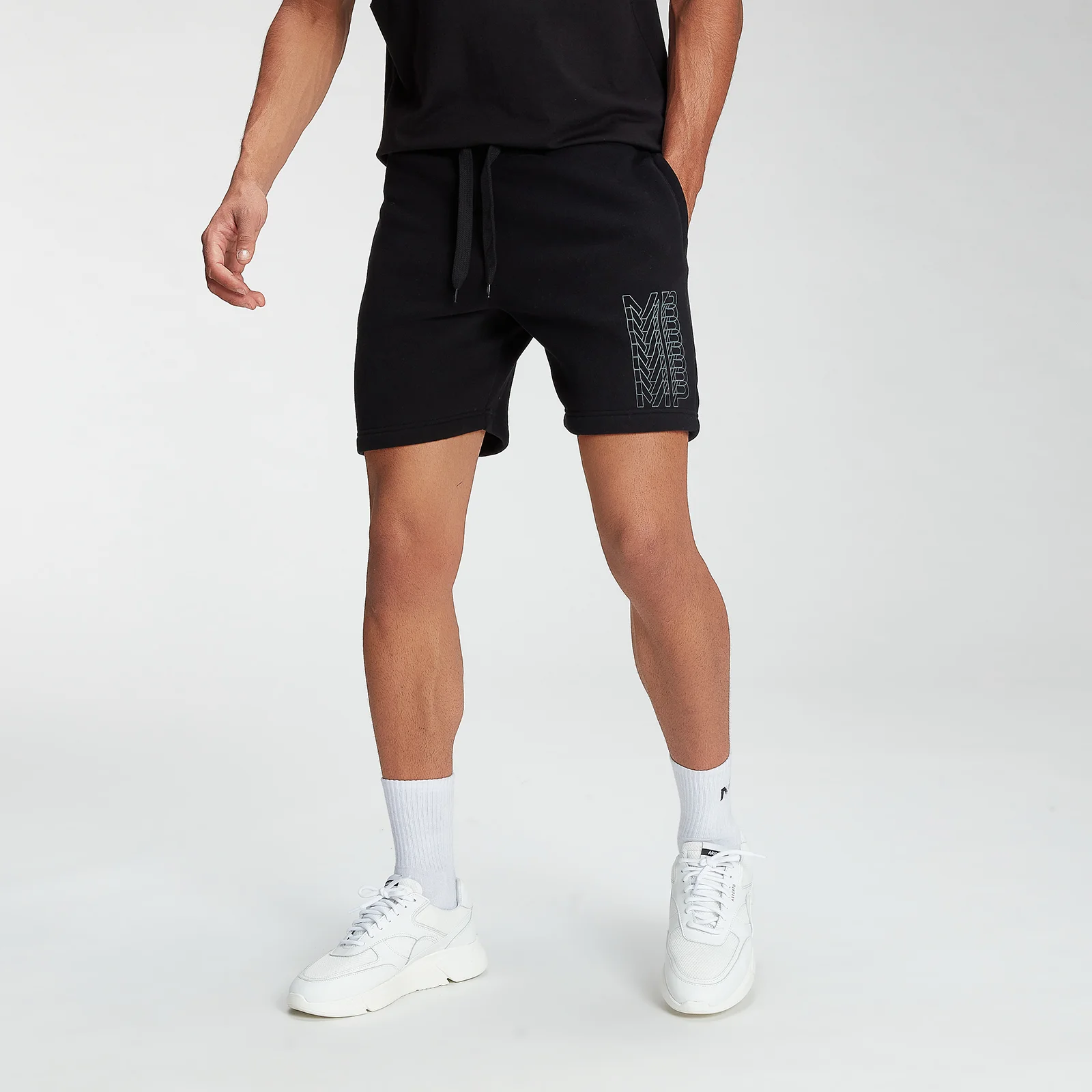 Short à imprimé répétitif MP Graphic pour hommes – Noir - XXSImage1