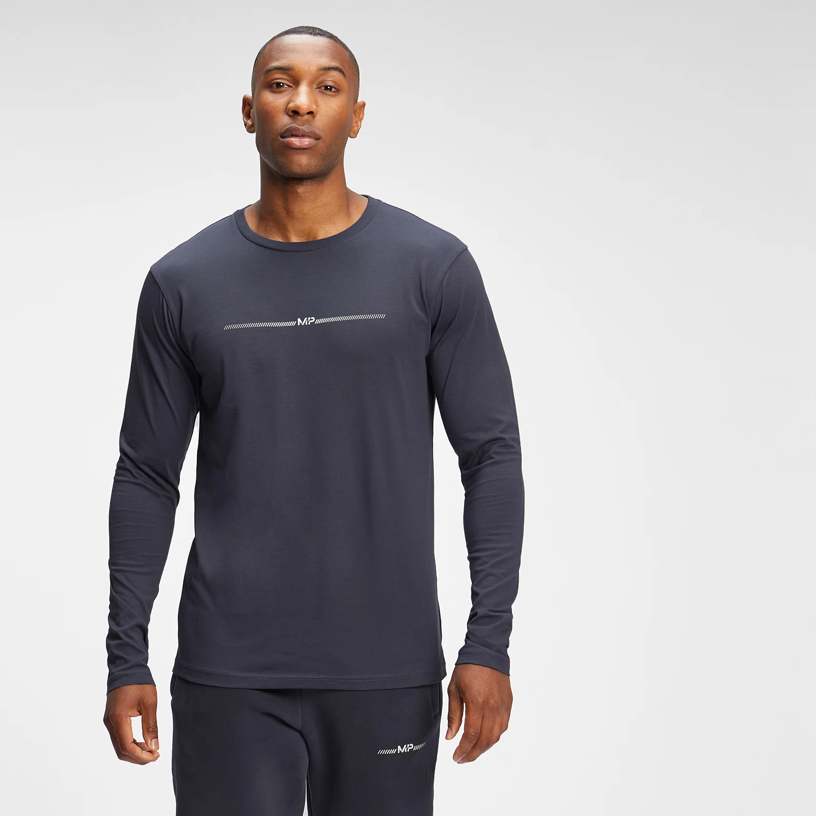 T-shirt à manches longues MP Mini Mark Graphic pour hommes – Anthracite - XXSImage1
