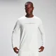 T-shirt à manches longues MP Mini Mark Graphic pour hommes – Gris clair chiné