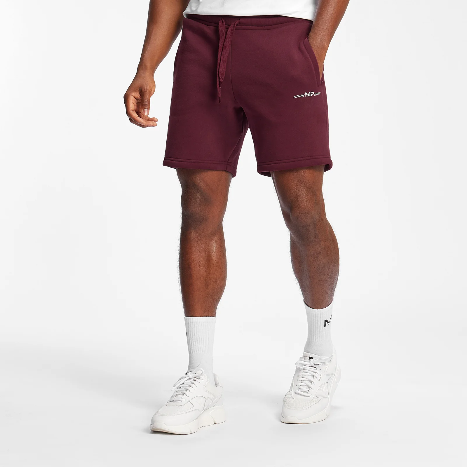 MP Men's Mini Mark Graphic Shorts - Merlot - XXSImage1