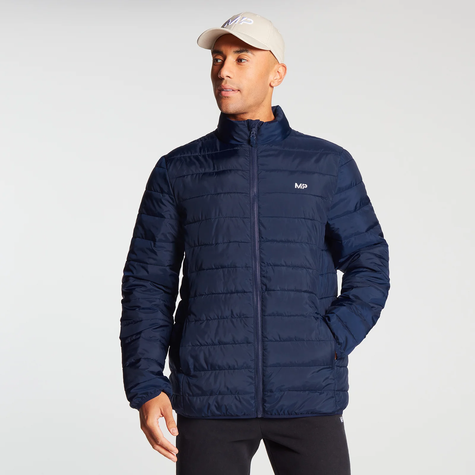 MP Men's Lightweight Packable Puffer Jacket - Navy - XXSImage1