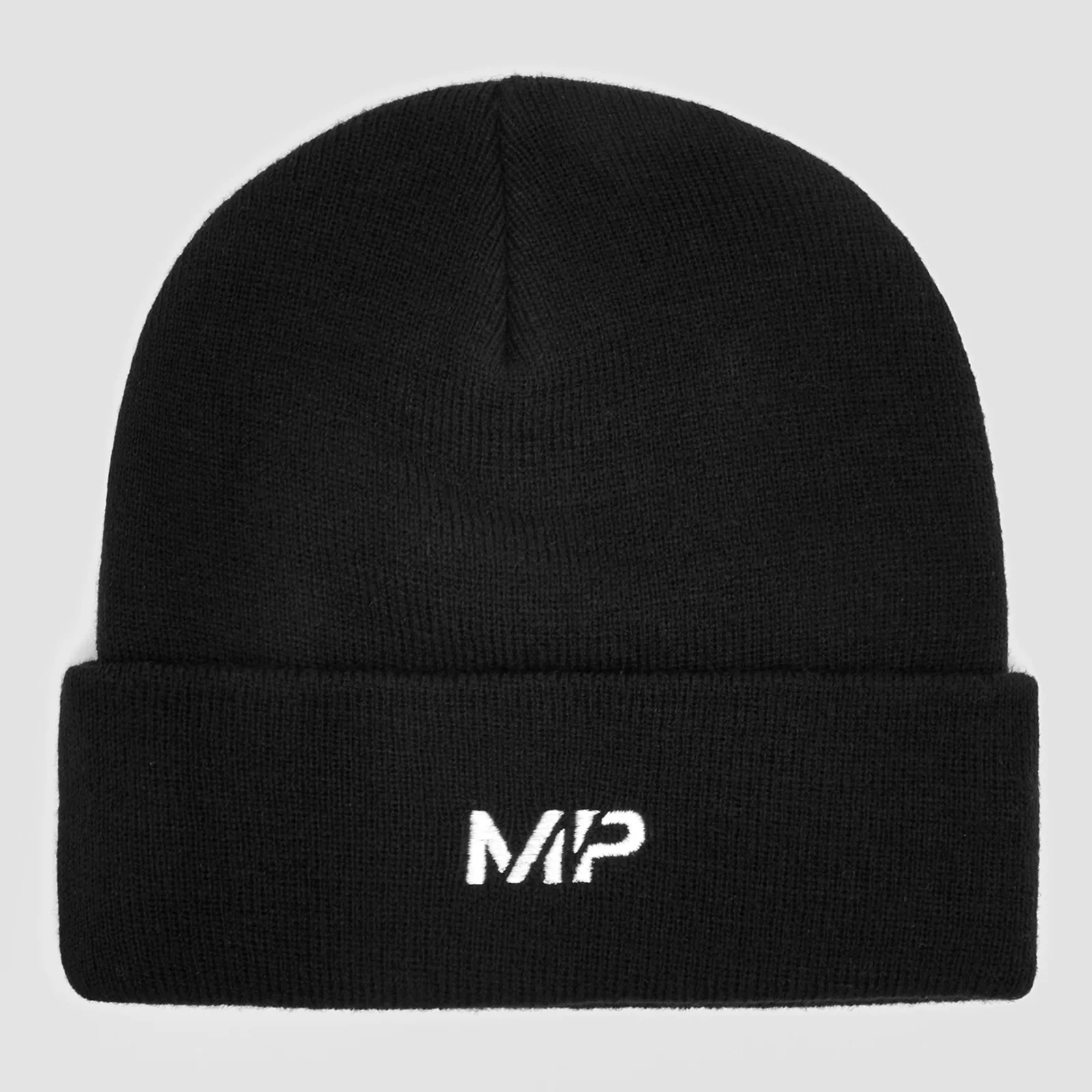 MP Embroidered Logo Beanie Hat - Black/WhiteImage1