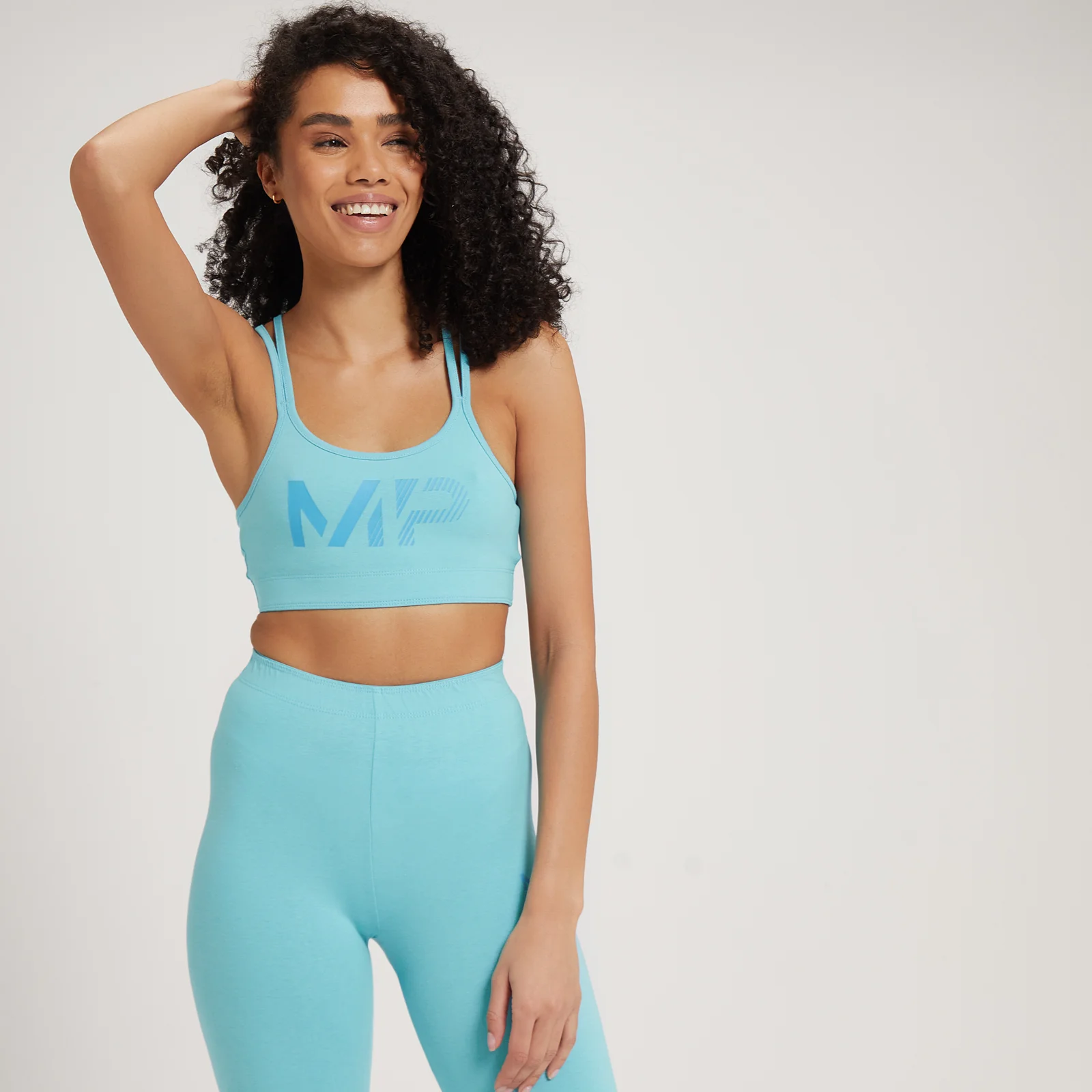 Brassière de sport MP Fade Graphic pour femmes – Bleu poudré - XXSImage1