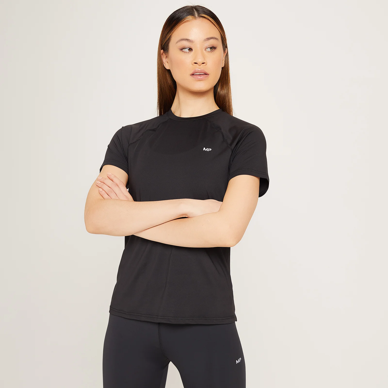 T-shirt d’entraînement MP Linear Mark pour femmes – Noir - XXSImage1