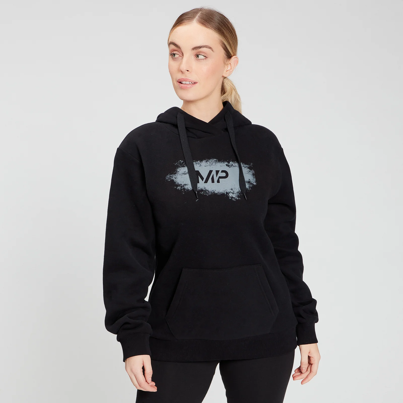 MP Women's Chalk Graphic Hoodie - Black - XXSImage1