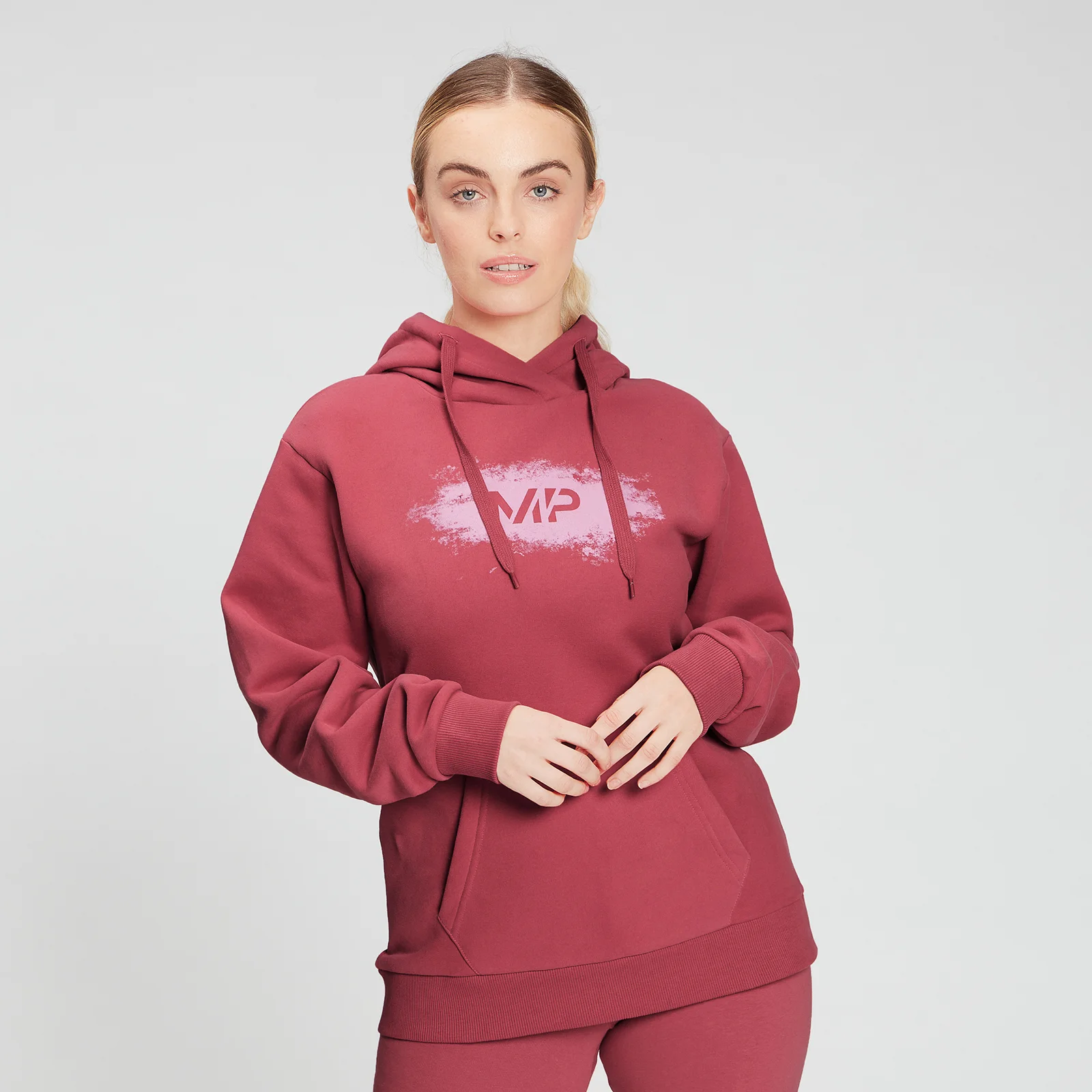 MP Women's Chalk Graphic Hoodie - Berry Pink - XXSImage1