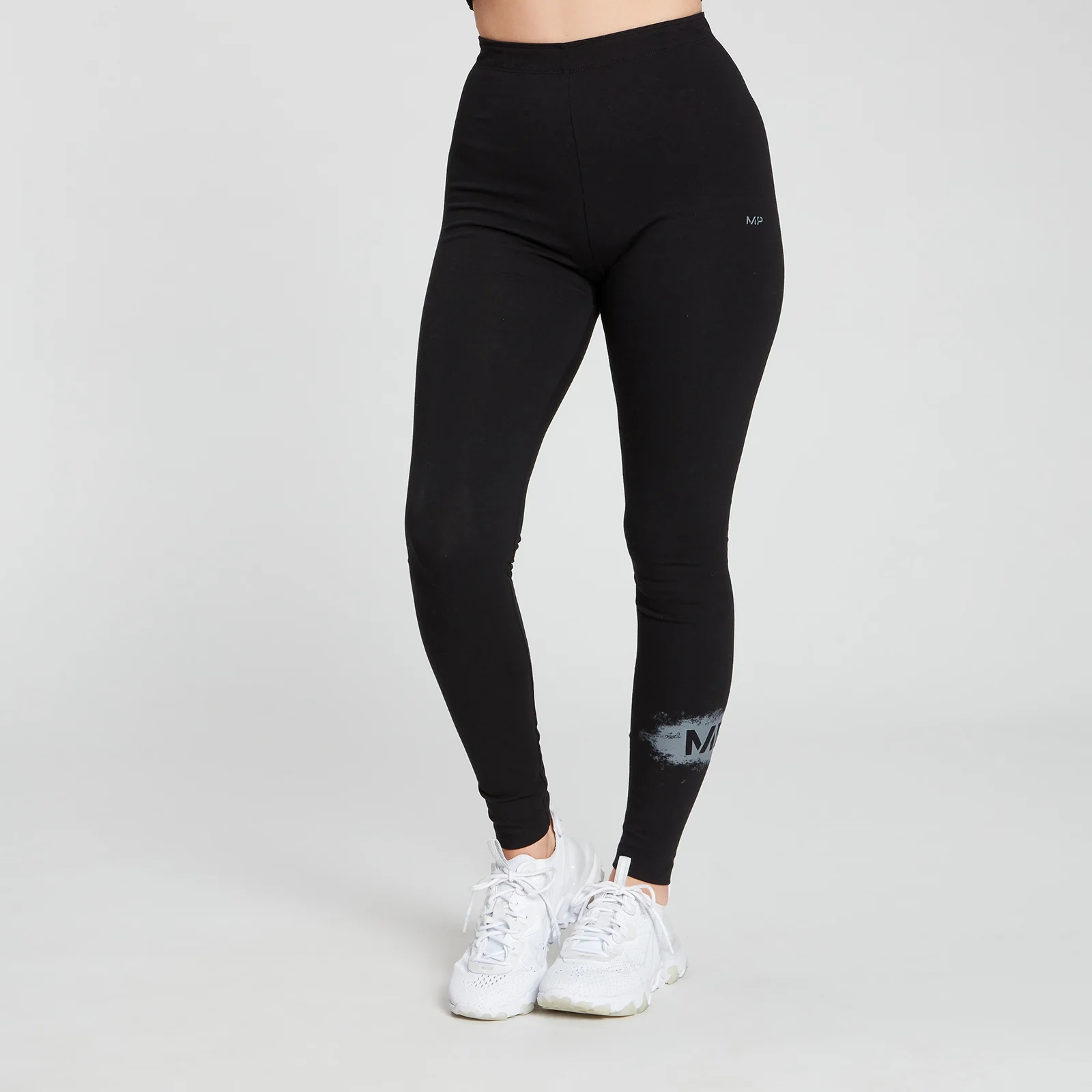 MP Women's Chalk Graphic Leggings - Black - XXSImage1
