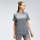 T-shirt à imprimé répétitif MP Mark Graphic Training pour femmes – Carbone