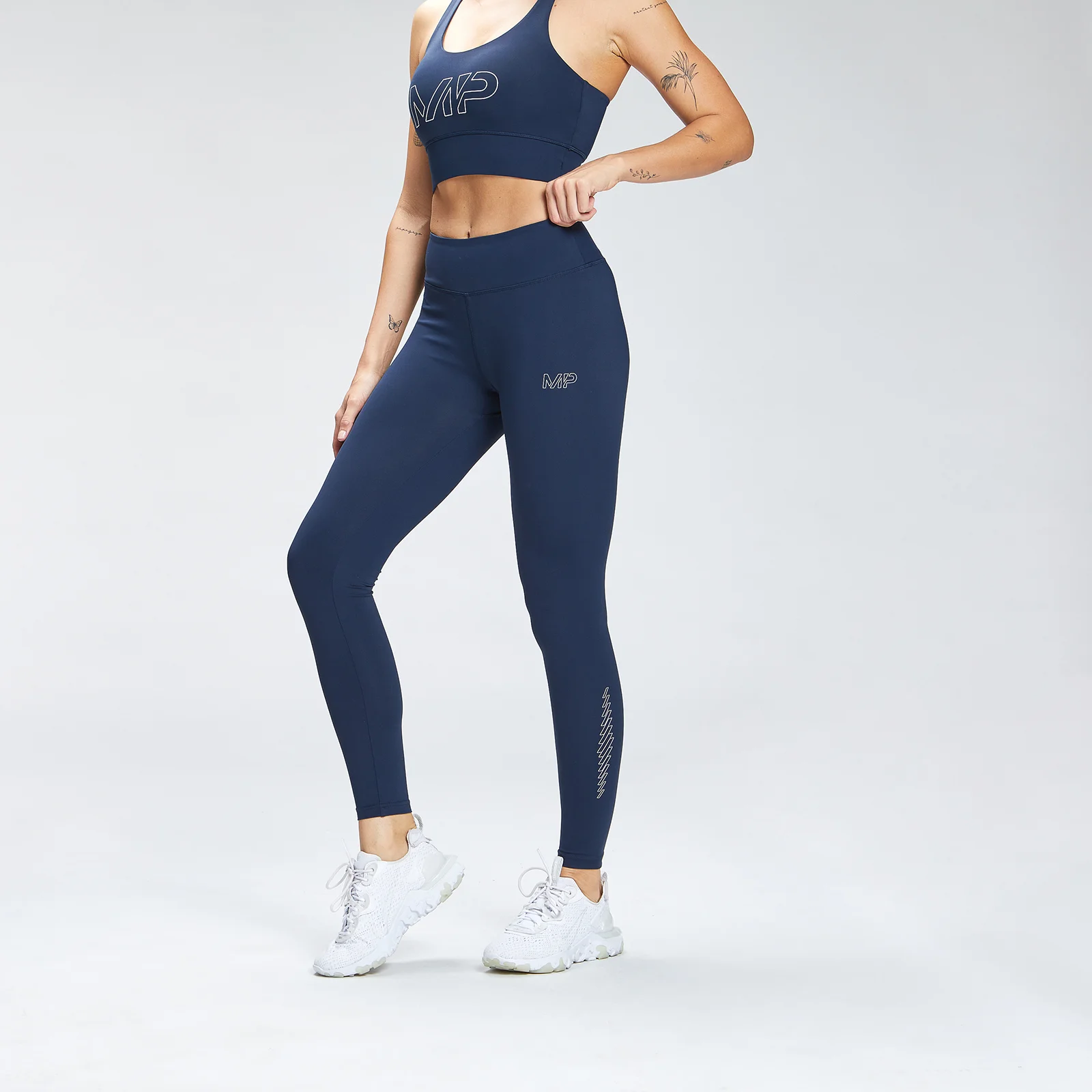 Legging à imprimé répétitif MP Mark Graphic Training pour femmes – Bleu pétrole - XXSImage1