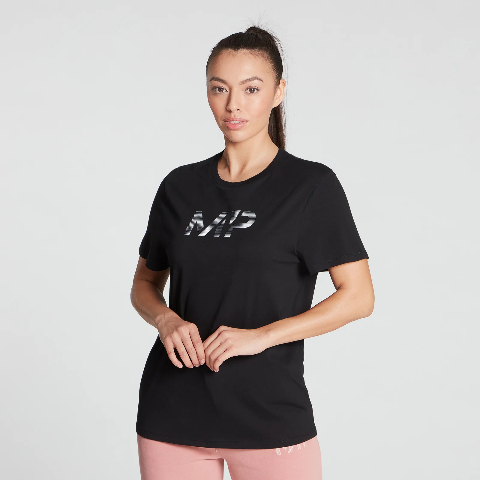 MP Women's Gradient Line Graphic T-Shirt - Black - XXSImage1
