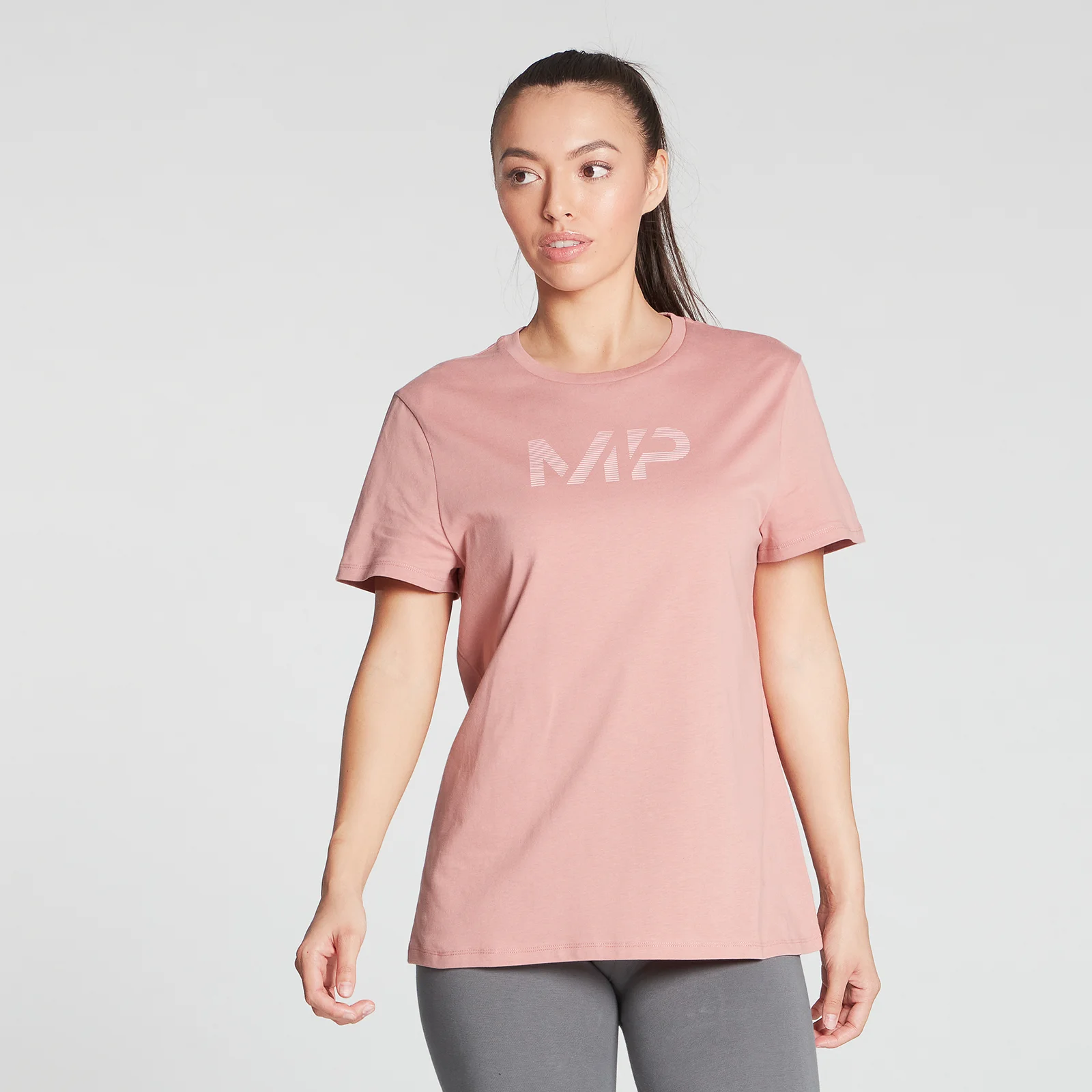 MP Women's Gradient Line Graphic T-Shirt - Washed Pink - XXSImage1