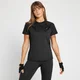 T-shirt d’entraînement à imprimé répétitif MP pour femmes – Noir