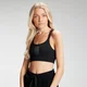 Brassière de sport à imprimé répétitif MP pour femmes – Noir