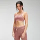 Brassière de sport à imprimé répétitif MP pour femmes – Rose poudré