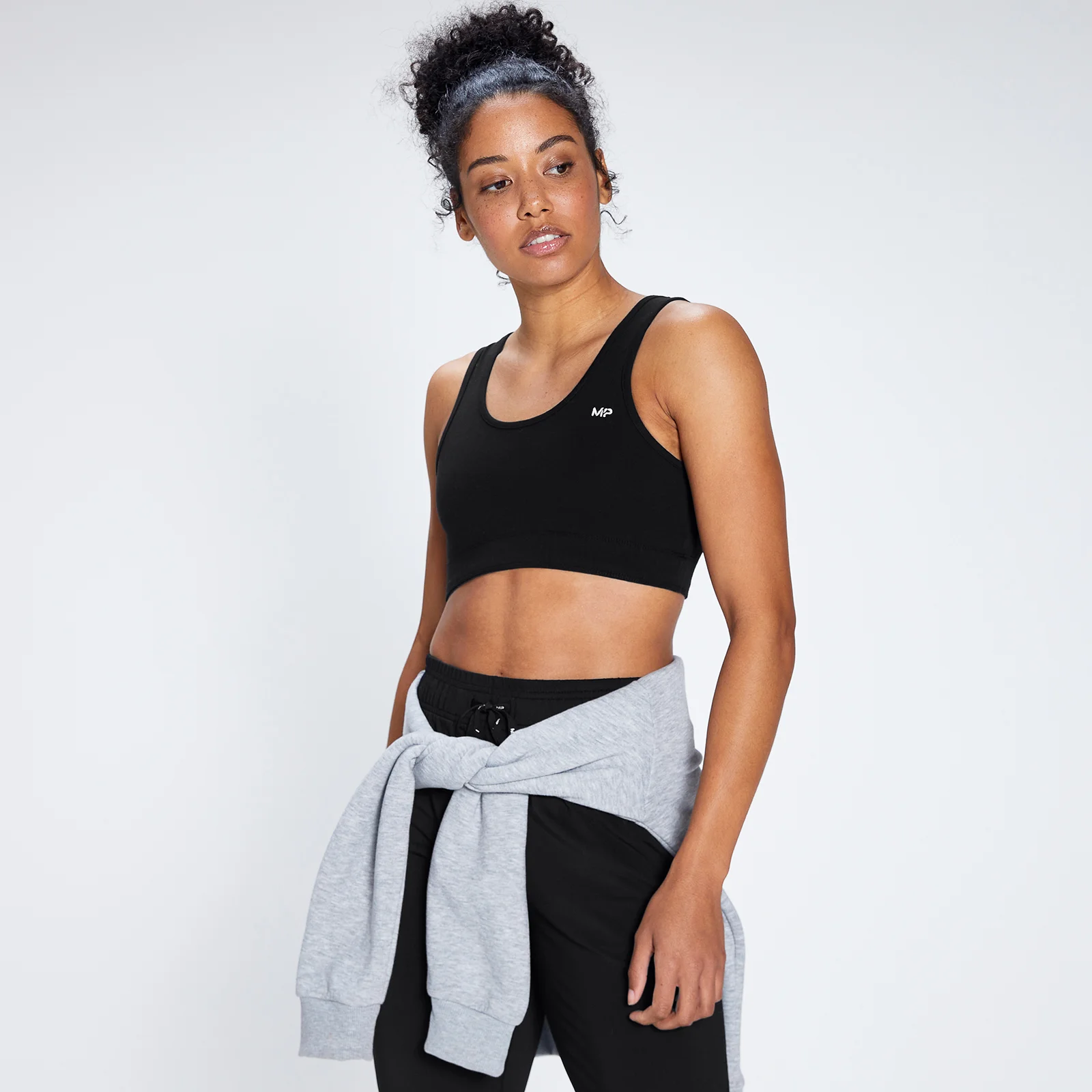 MP Women's Rest Day Wide Strap Sports Bra - Black - XXSImage1