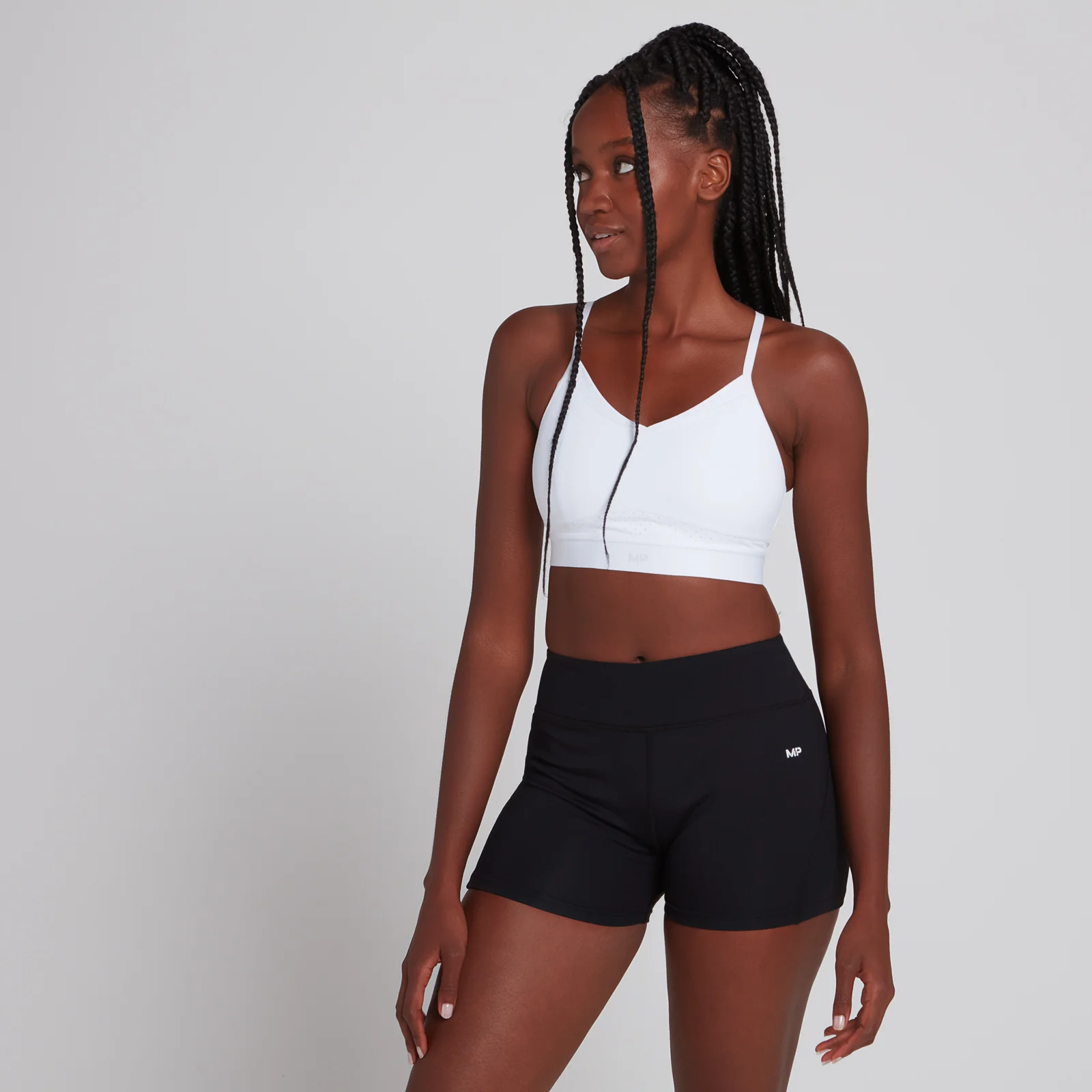 MP Women's Power Ultra Strappy Sports Bra - White - XXSImage1
