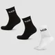 Chaussettes de tennis MP Essentials pour hommes – Noir/Blanc (lot de 3)