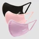 Masque MP Curve (lot de 3) – Noir/Rose géranium/Lilas