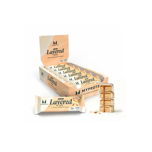 Barre croustillante à 3 couches - 12 x 58g - White Chocolate Peanut