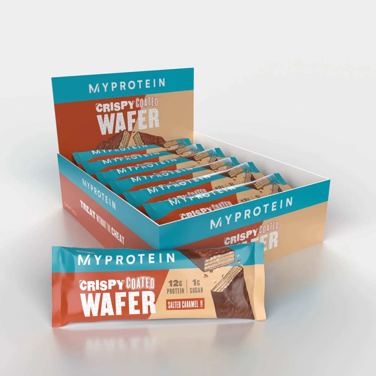 Gaufrette croustillante enrobée - 12x40g - Nouveau - Caramel saléImage1