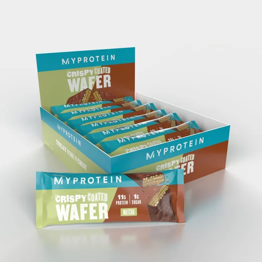 Gaufrette croustillante enrobée - 12x40g - Matcha