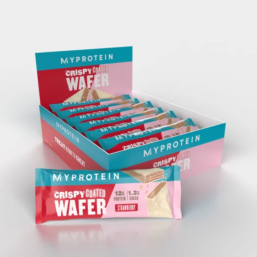 Gaufrette croustillante enrobée - 12x40g - Fraise