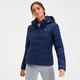 Doudoune à capuche légère et pliable MP Outerwear pour femmes – Bleu marine