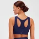 Brassière de sport découpée au laser MP Sculpt pour femmes – Bleu marine