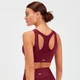 Brassière de sport découpée au laser MP Sculpt pour femmes – Bordeaux