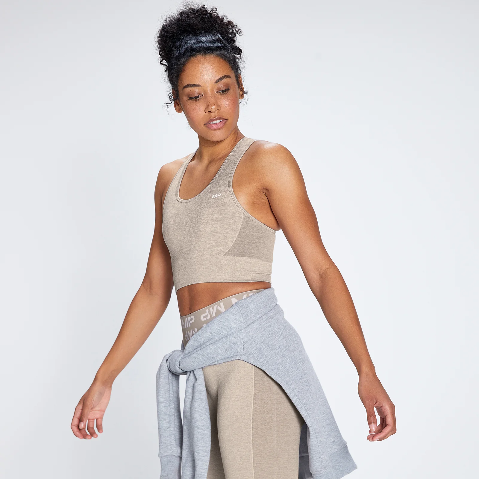 MP Women's Curve Sports Bra - Sesame - XXSImage1