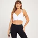 Brassière de sport à bonnets moulés et maintien supérieur MP pour femmes – Blanc