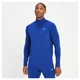 Haut d’entraînement à fermeture éclair ¼ MP pour hommes – Bleu cobalt