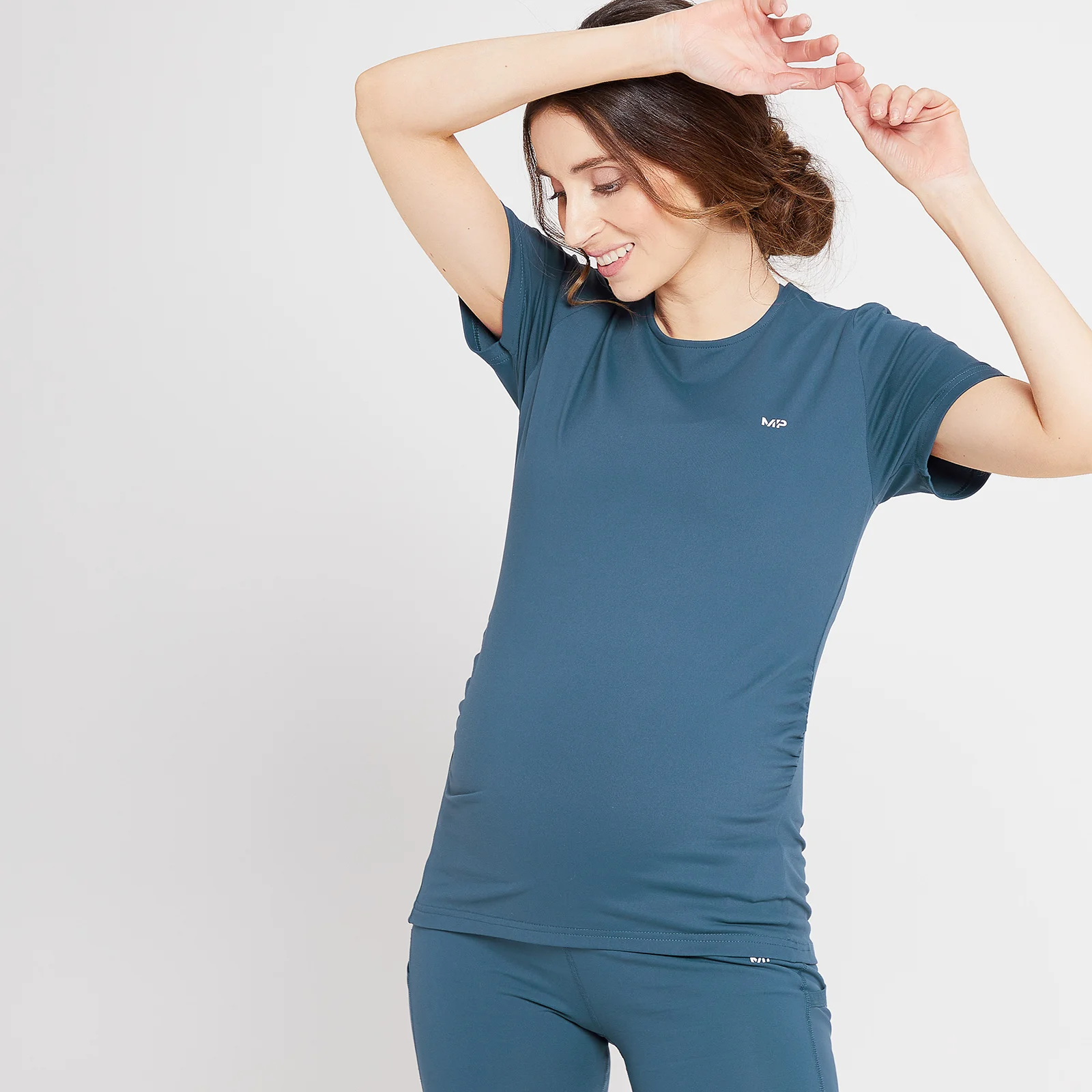 Haut de maternité à manches courtes MP Power pour femmes – Bleu poudré - XSImage1