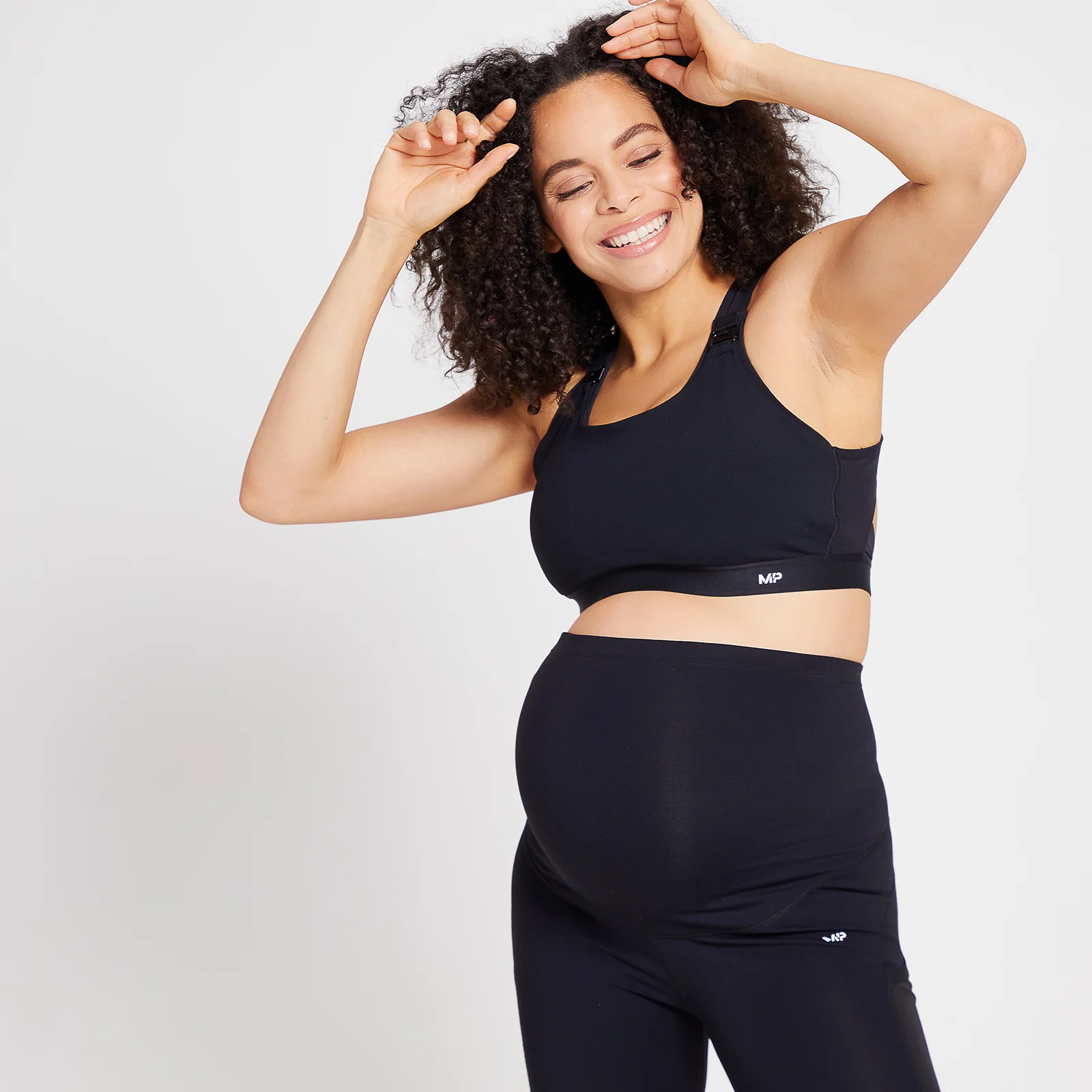 Brassière de sport de maternité/d’allaitement MP Power pour femmes – Noir - XXSImage1
