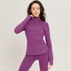 Haut à fermeture éclair ¼ MP Power pour femmes – Violet