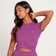 Crop top à manches courtes MP Power pour femmes – Violet