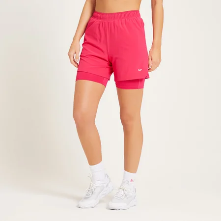 Short d’entraînement 2-en-1 MP pour femmes – Magenta