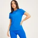 T-shirt d’entraînement à fermeture éclair ¼ MP pour femmes – Bleu pur