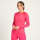 Haut d’entraînement à manches longues coupe slim MP pour femmes – Magenta