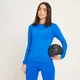 Haut d’entraînement à manches longues coupe slim MP pour femmes – Bleu pur