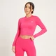 Crop top d’entraînement à manches longues Dry-Tech MP pour femmes – Magenta