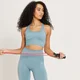 Brassière de sport sans coutures MP Shape pour femmes – Bleu gris