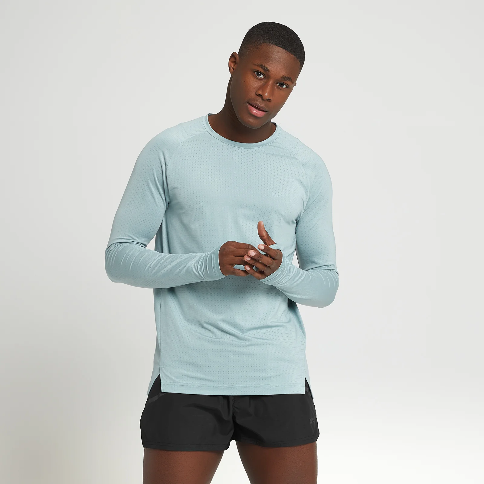 T-shirt à manches longues MP Velocity Ultra pour hommes – Bleu glacé - XXSImage1