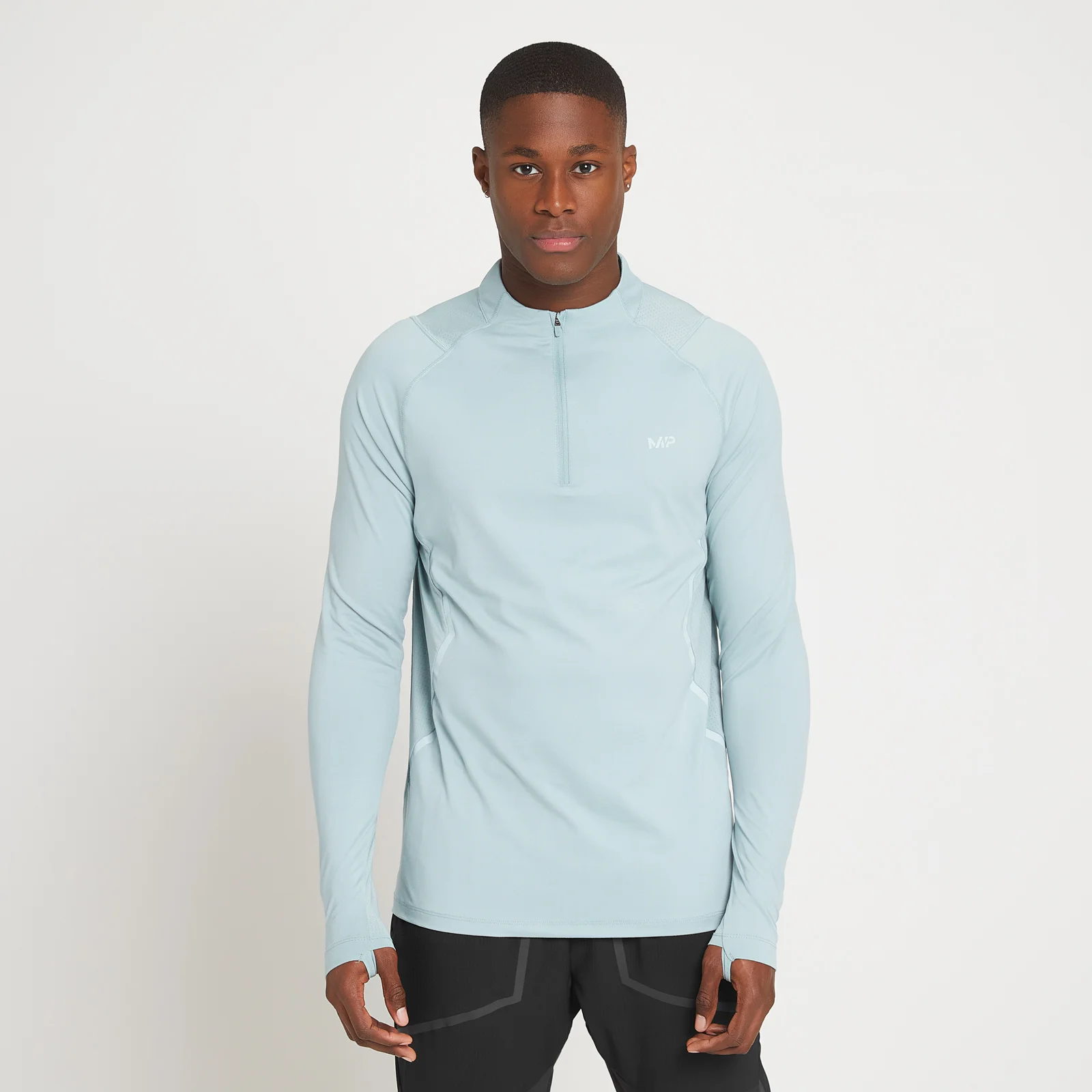 Haut à fermeture éclair ¼ MP Velocity Ultra pour hommes – Bleu glacé - XXSImage1