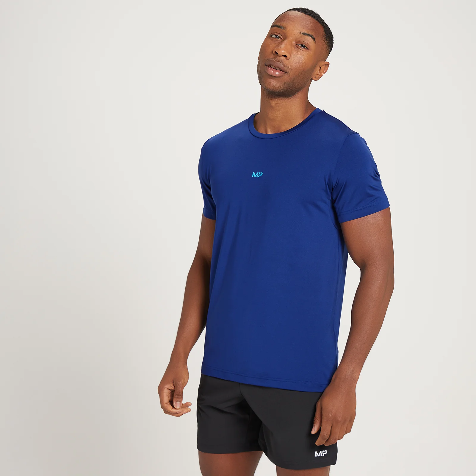 T-shirt à manches courtes et imprimé camouflage MP Adapt pour hommes – Bleu foncé - XXSImage1