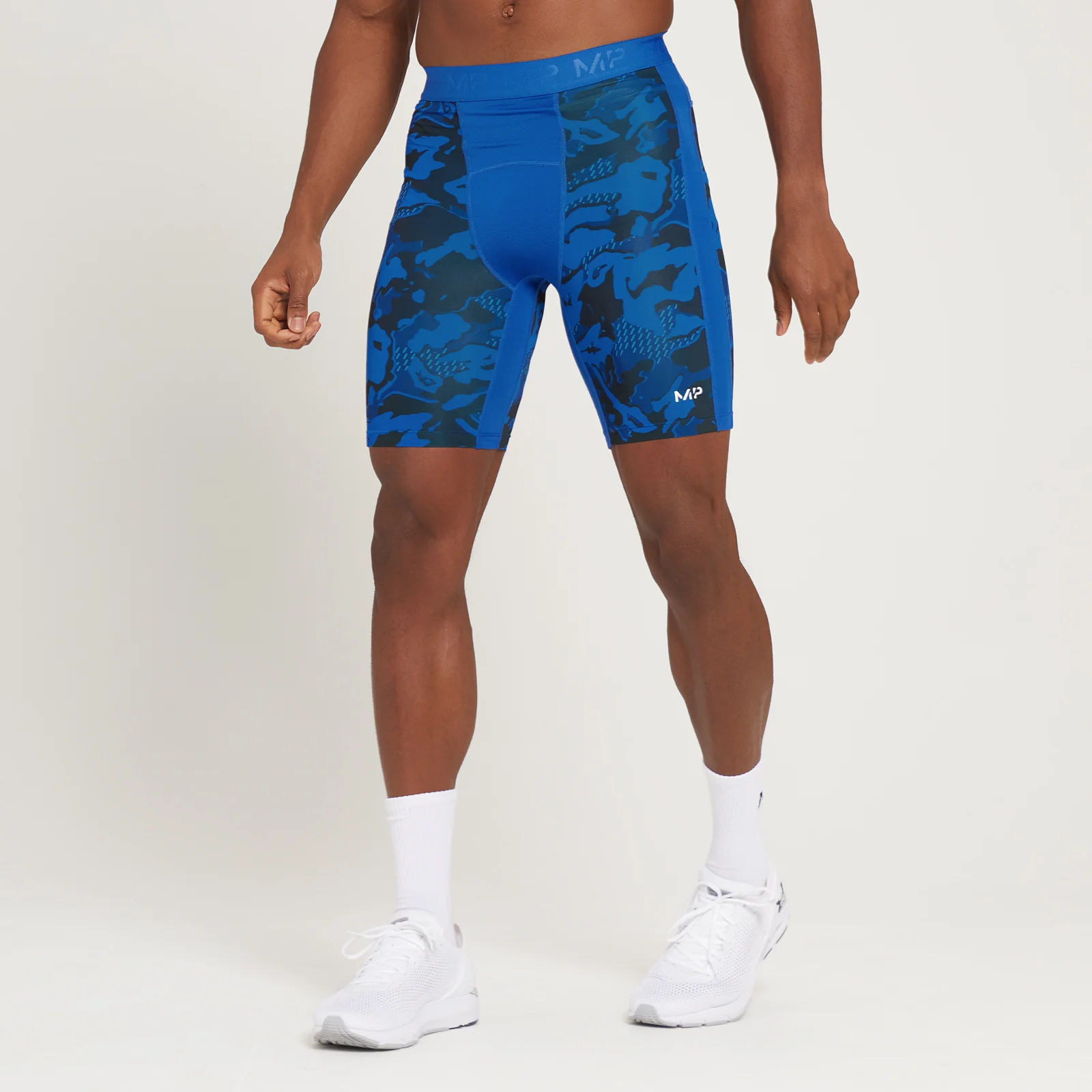 Short première couche à imprimé camouflage MP Adapt pour hommes – Imprimé camouflage bleu - XXSImage1