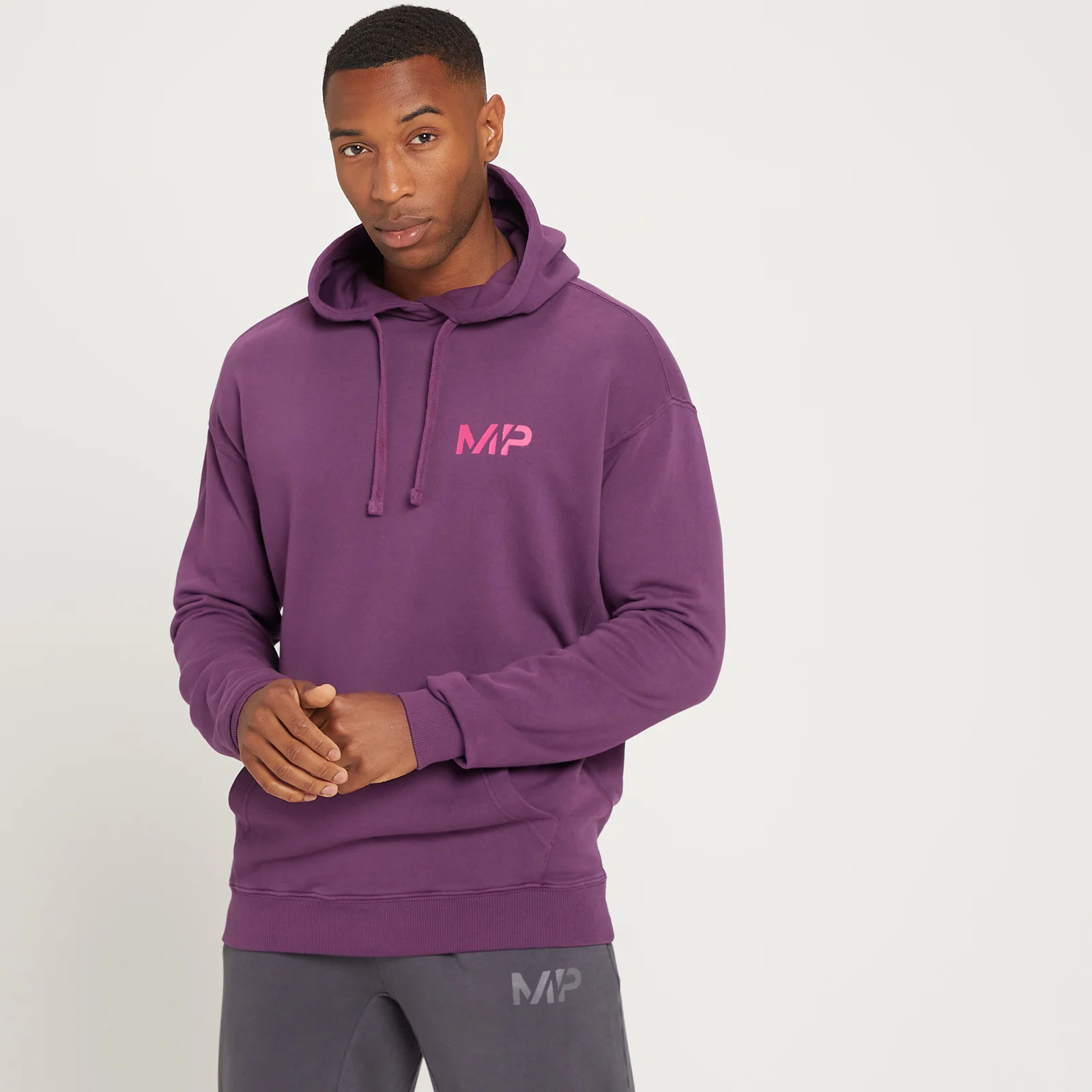Sweat à capuche délavé MP Adapt pour hommes – Violet foncé - XXSImage1